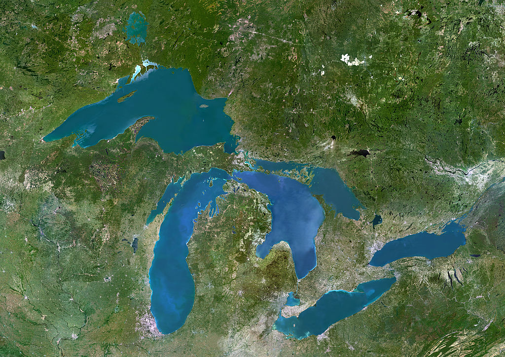 The Great Lakes of North America. 