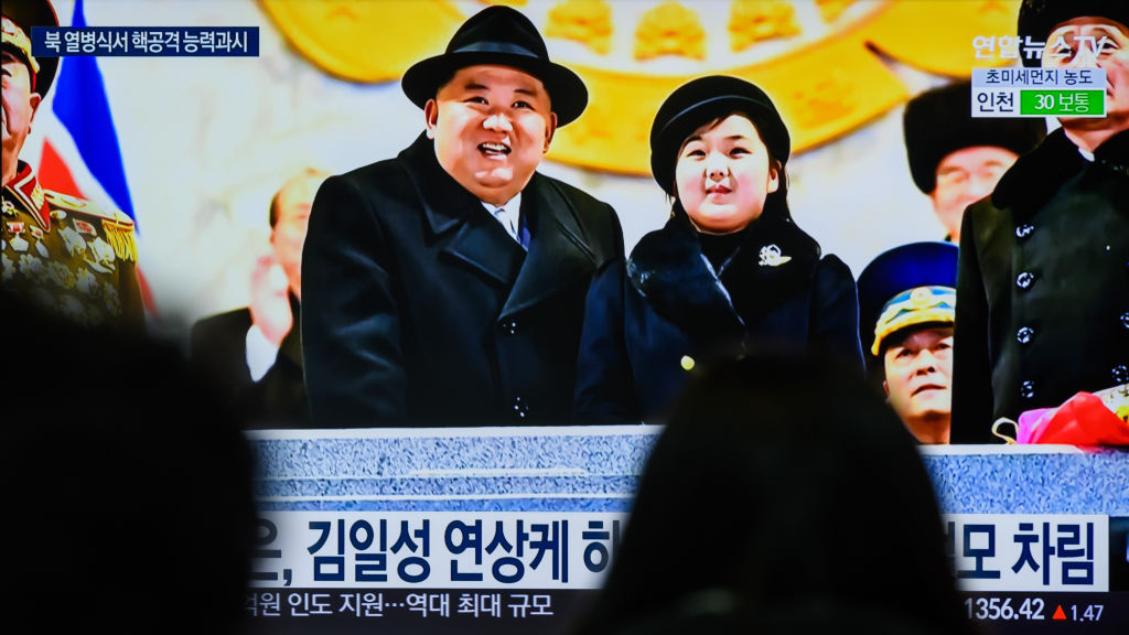 North Korean North Korean leader Kim Jong-un and his daughter Ju-ae 