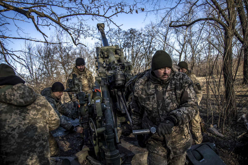Ukrainian forces near Bakhmut