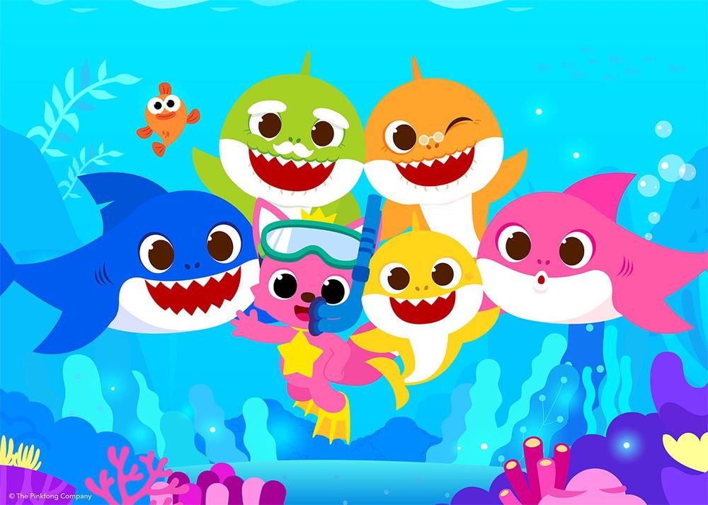 An image from the &quot;Baby Shark&quot; music video. 