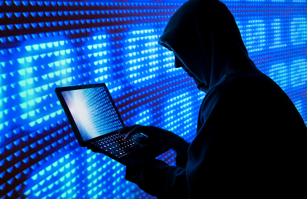 Illustration of a hacker. 