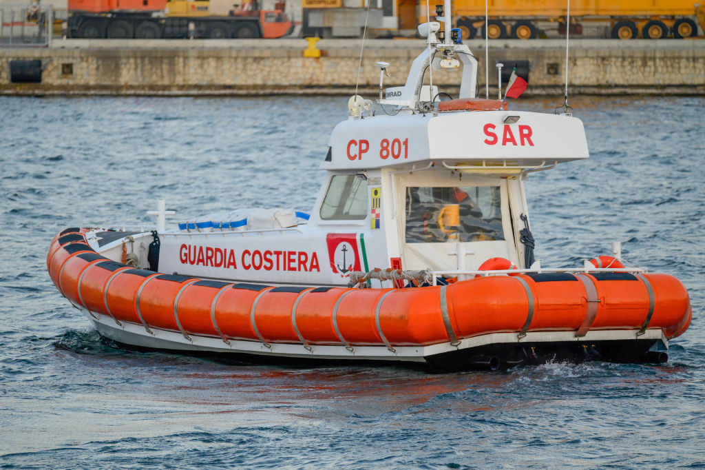 A patrol boat of the Italian Coast Guard