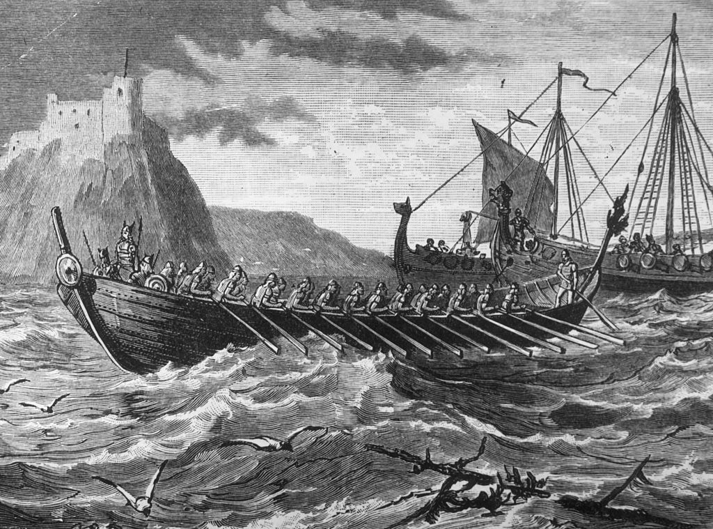 Viking ships.