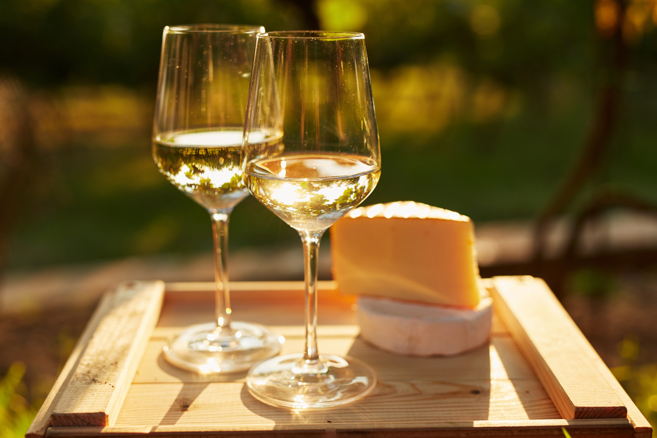 Wine and cheese.