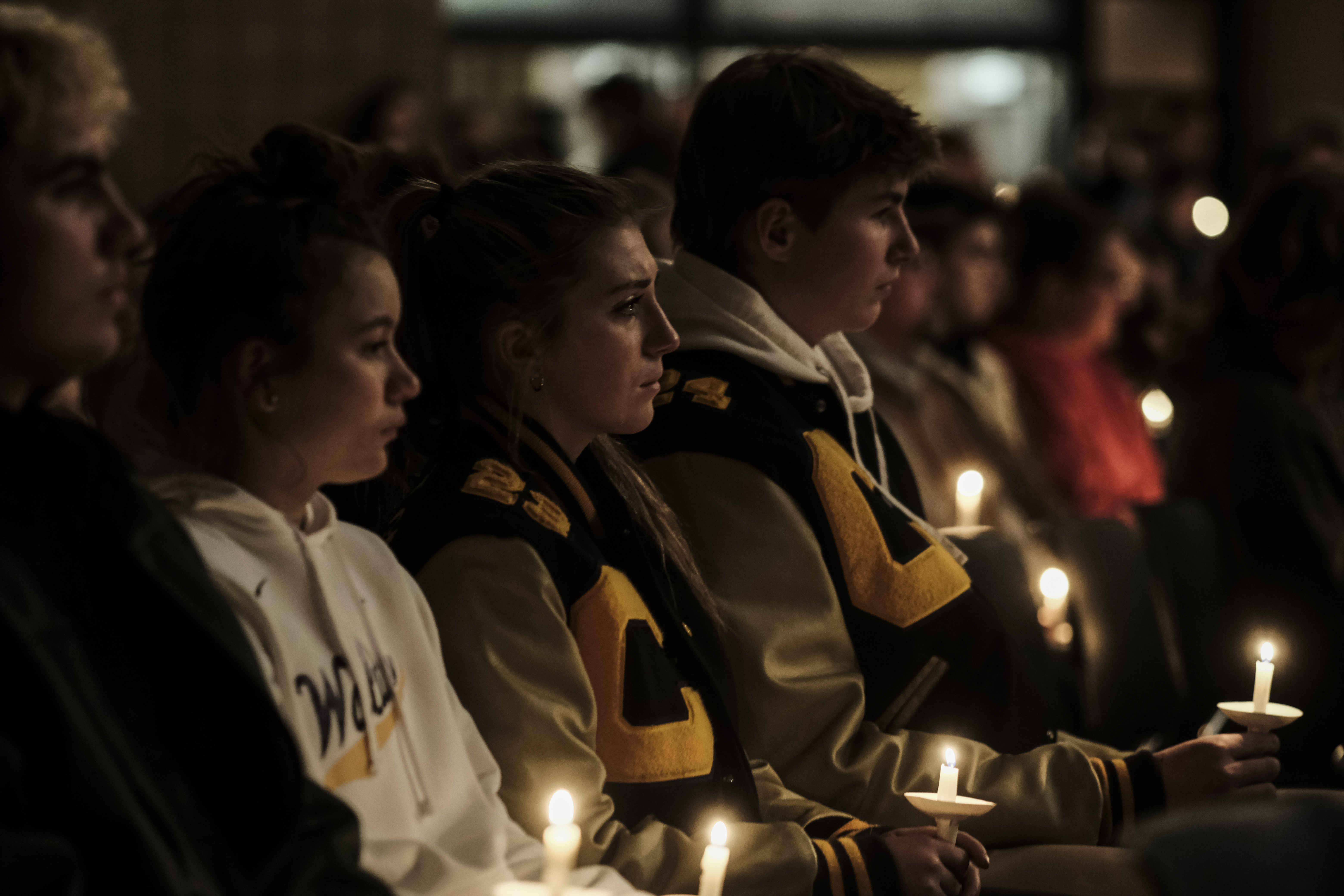 A vigil for Oxford High School shooting victims