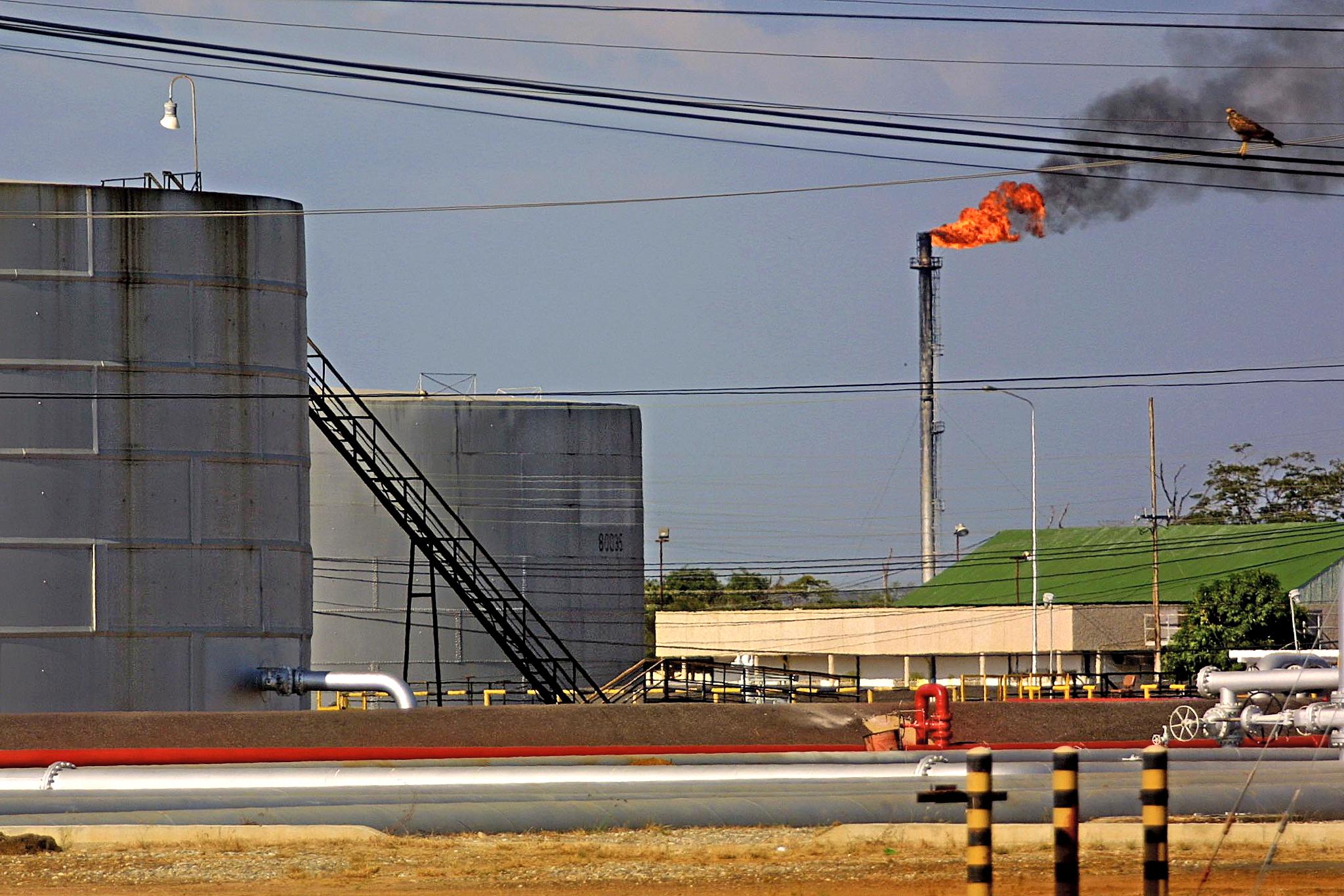 An oil refinery in Tia Juana, Venezuela