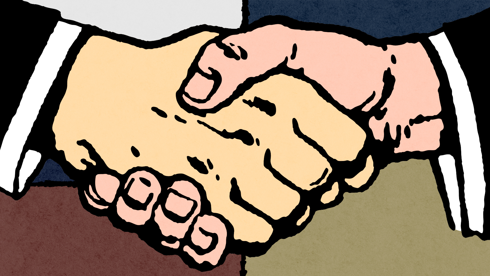 A handshake.