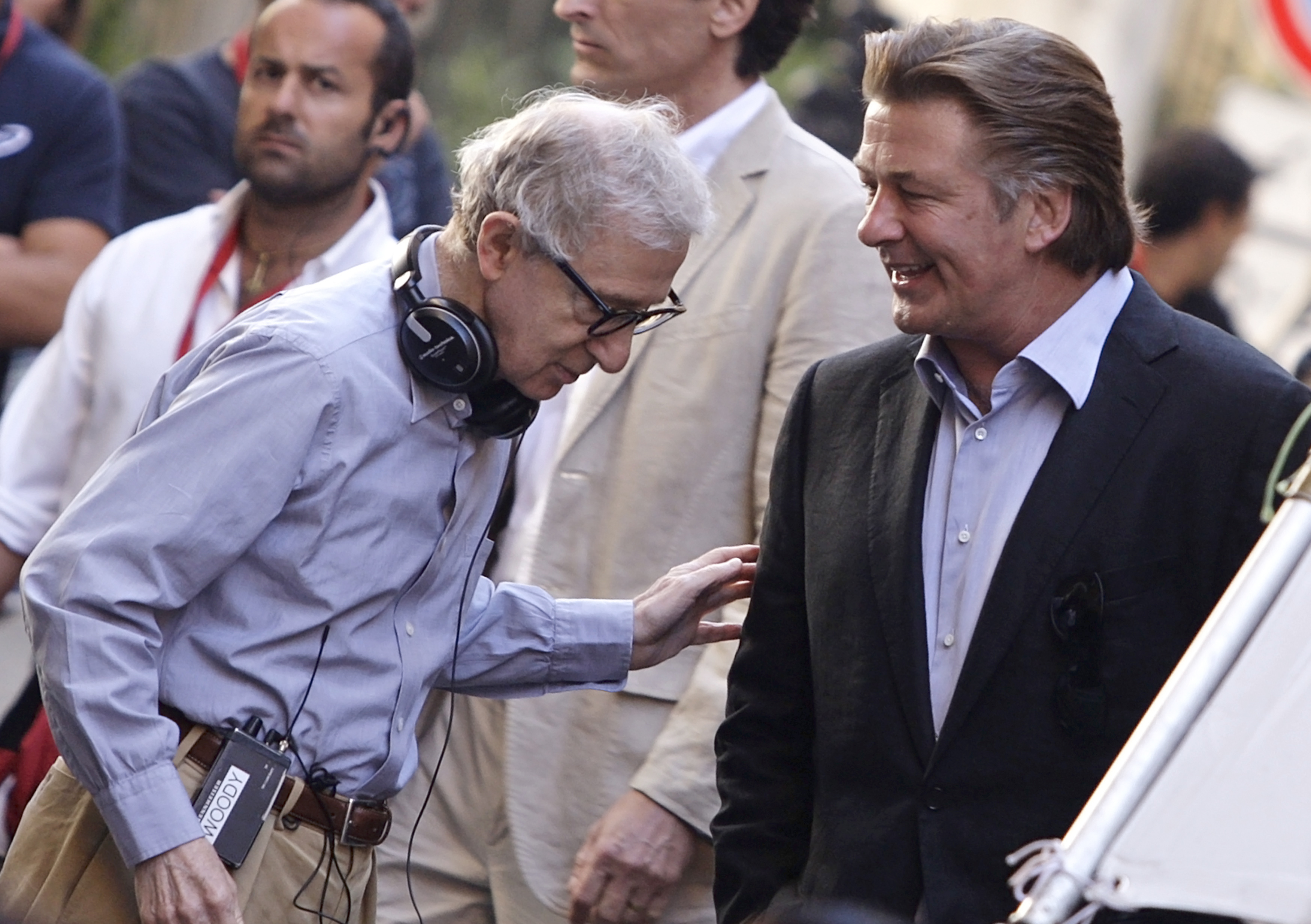 Woody Allen and Alec Baldwin.