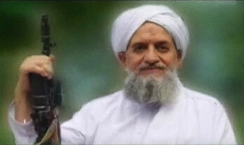 Ayman al-Zawahiri, pictured in an image released September 12, 2011