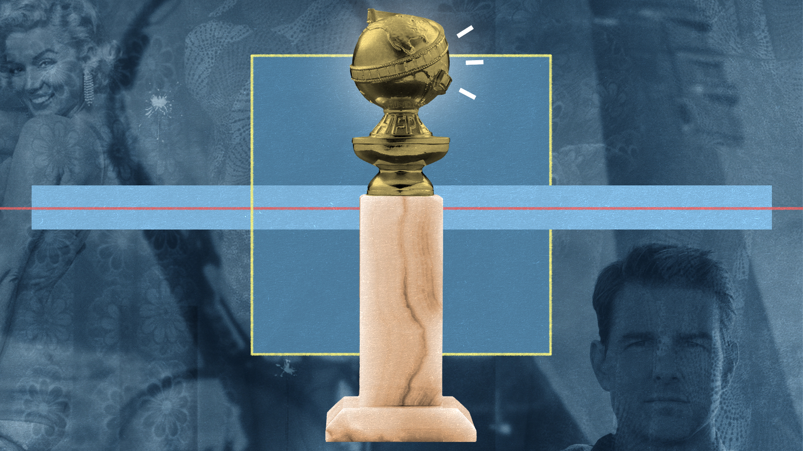 The Golden Globes statuette.