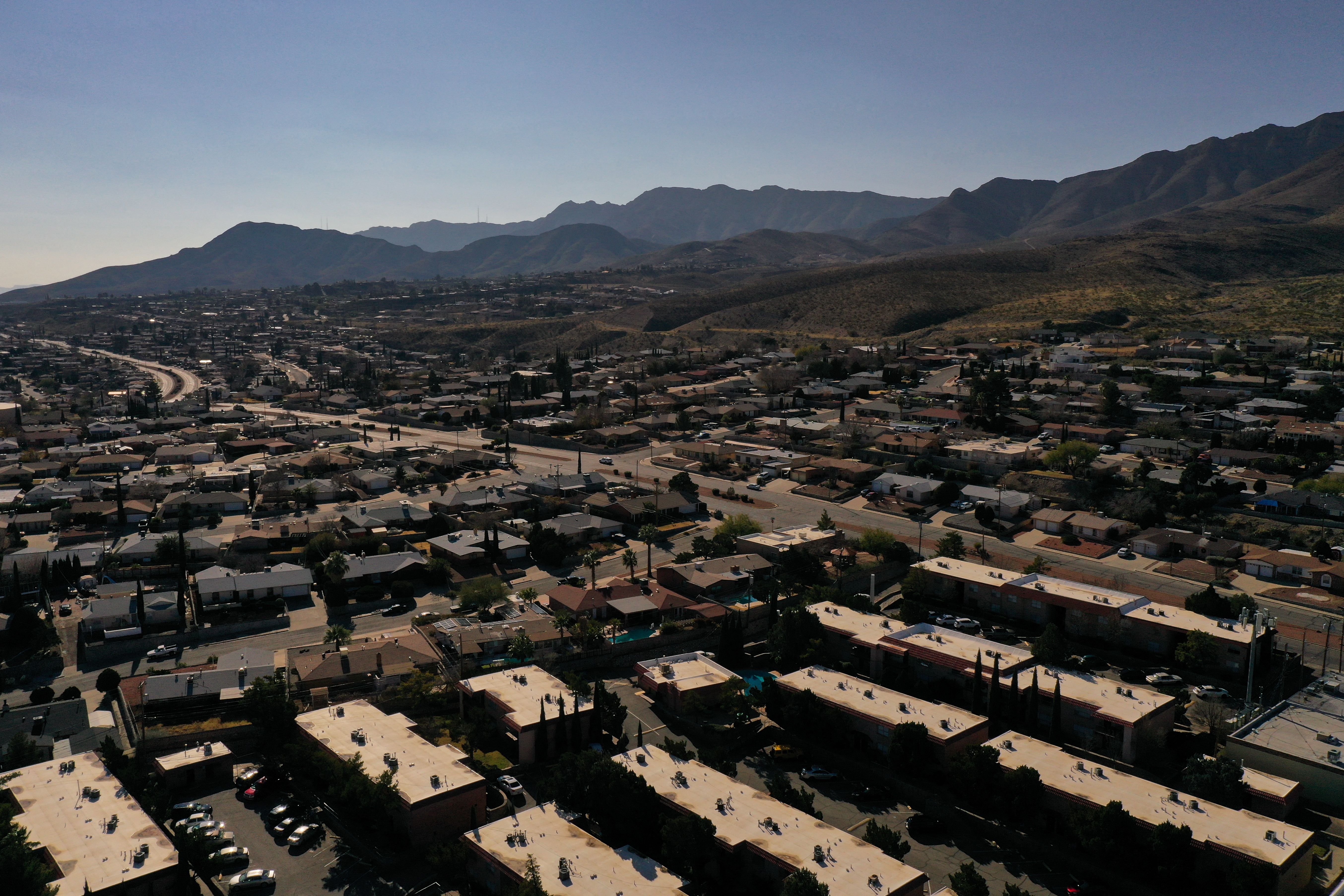 A neighborhood in El Paso, Texas