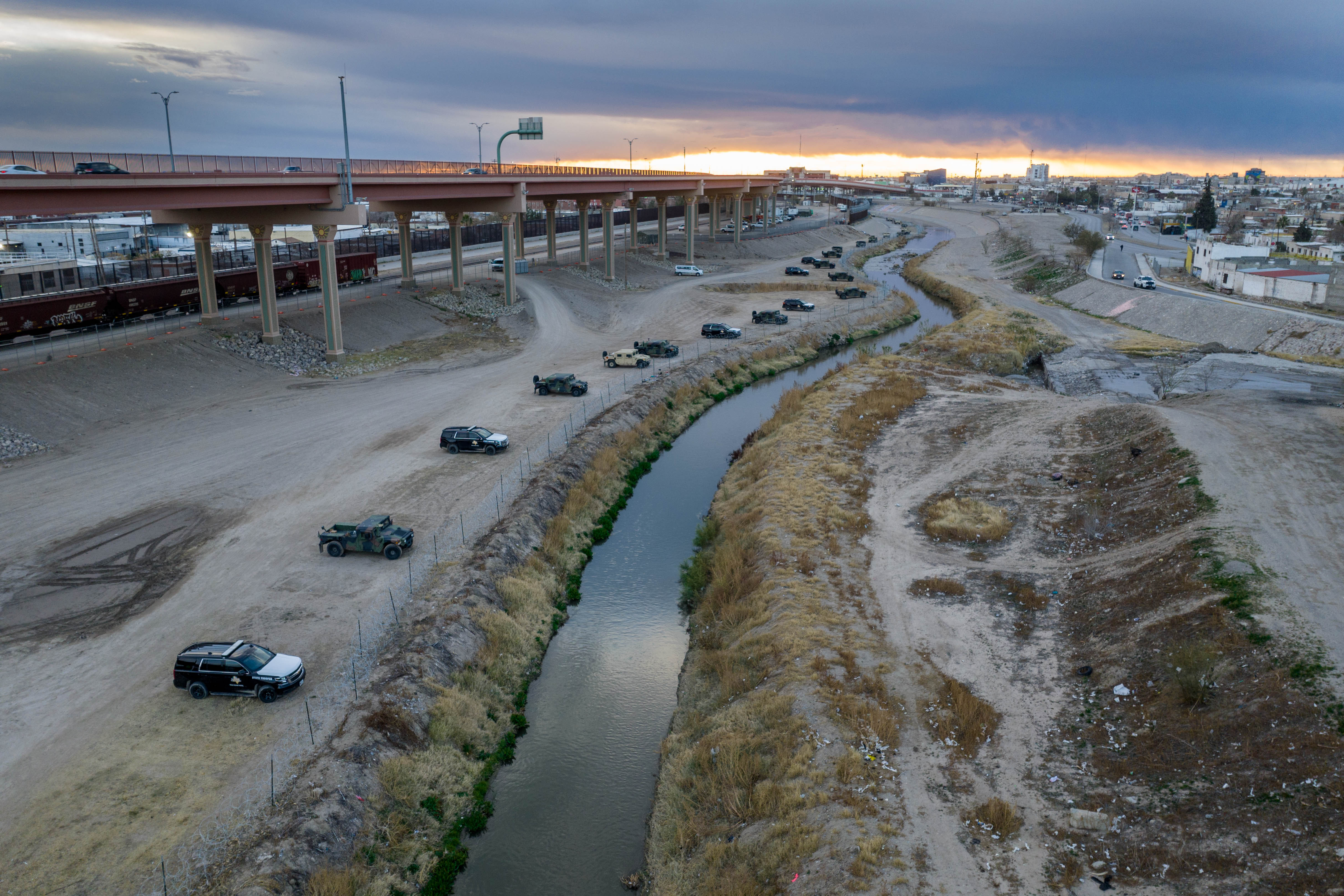 A view of the U.S.-Mexico border in Texas. 