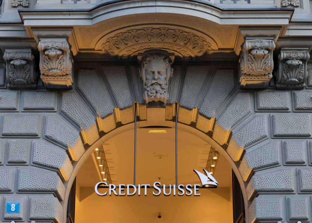Credit Suisse logo.