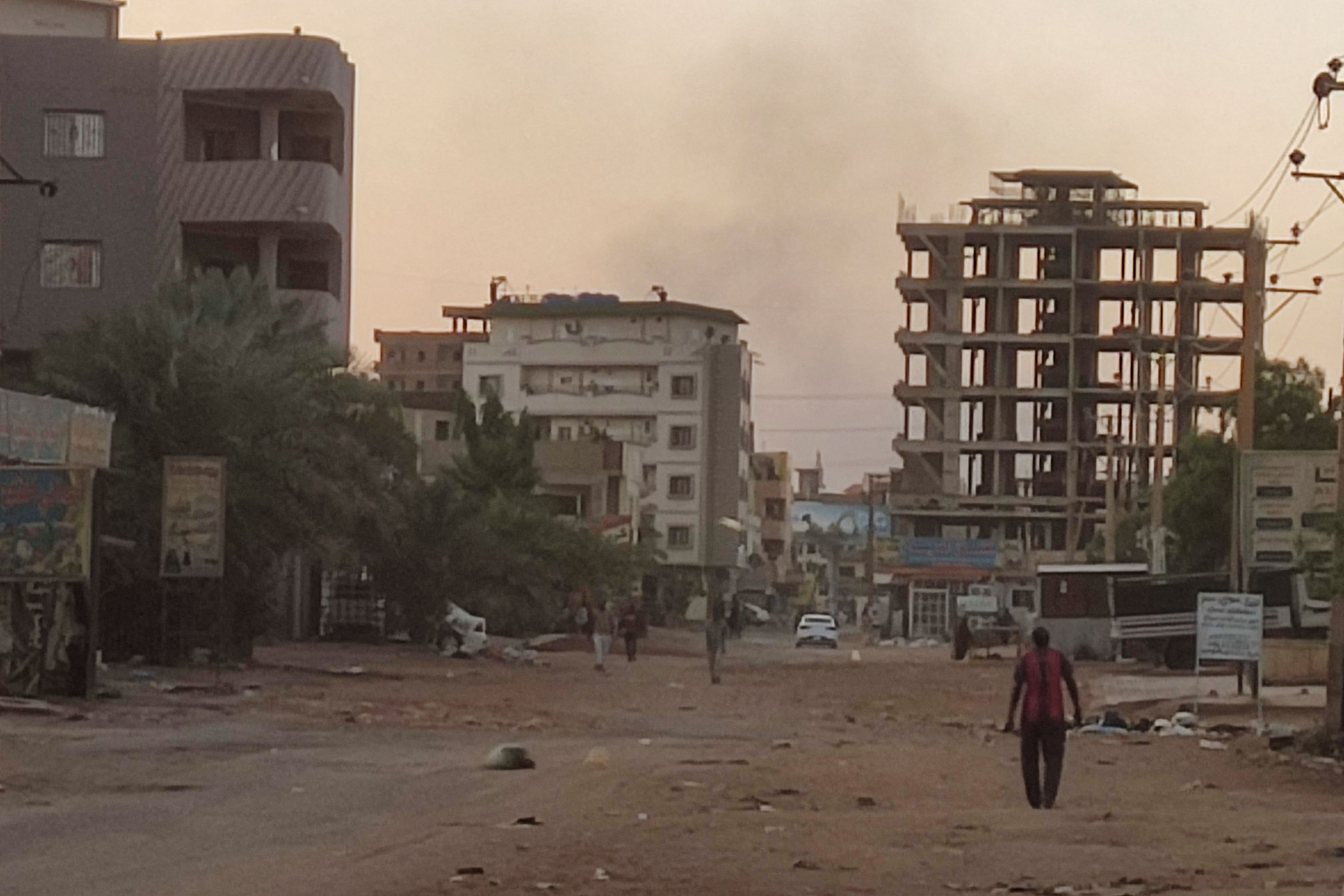 Empty street in Sudan