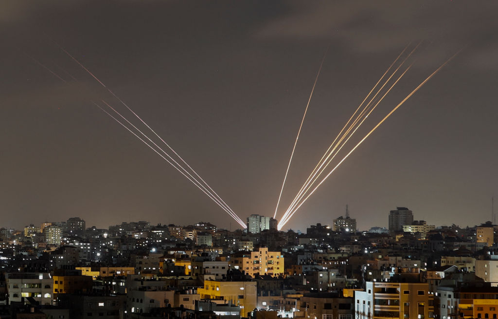 Rockets fired toward Israel in the Gaza Strip. 