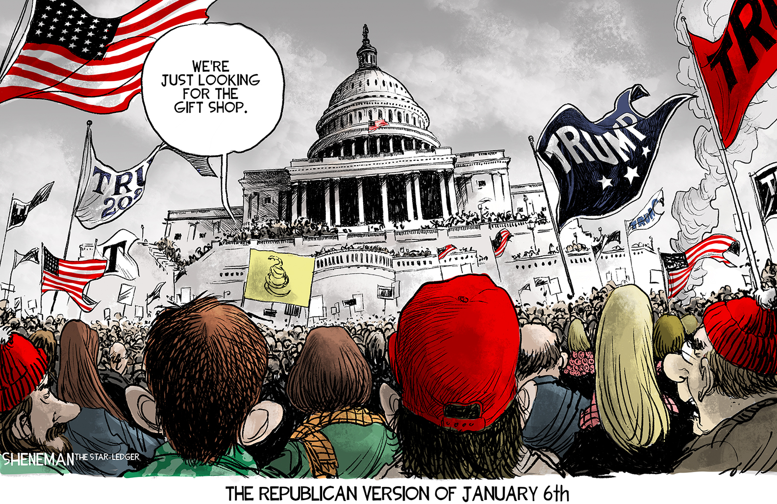 Political Cartoon U.S. capitol riot jan 6 commission