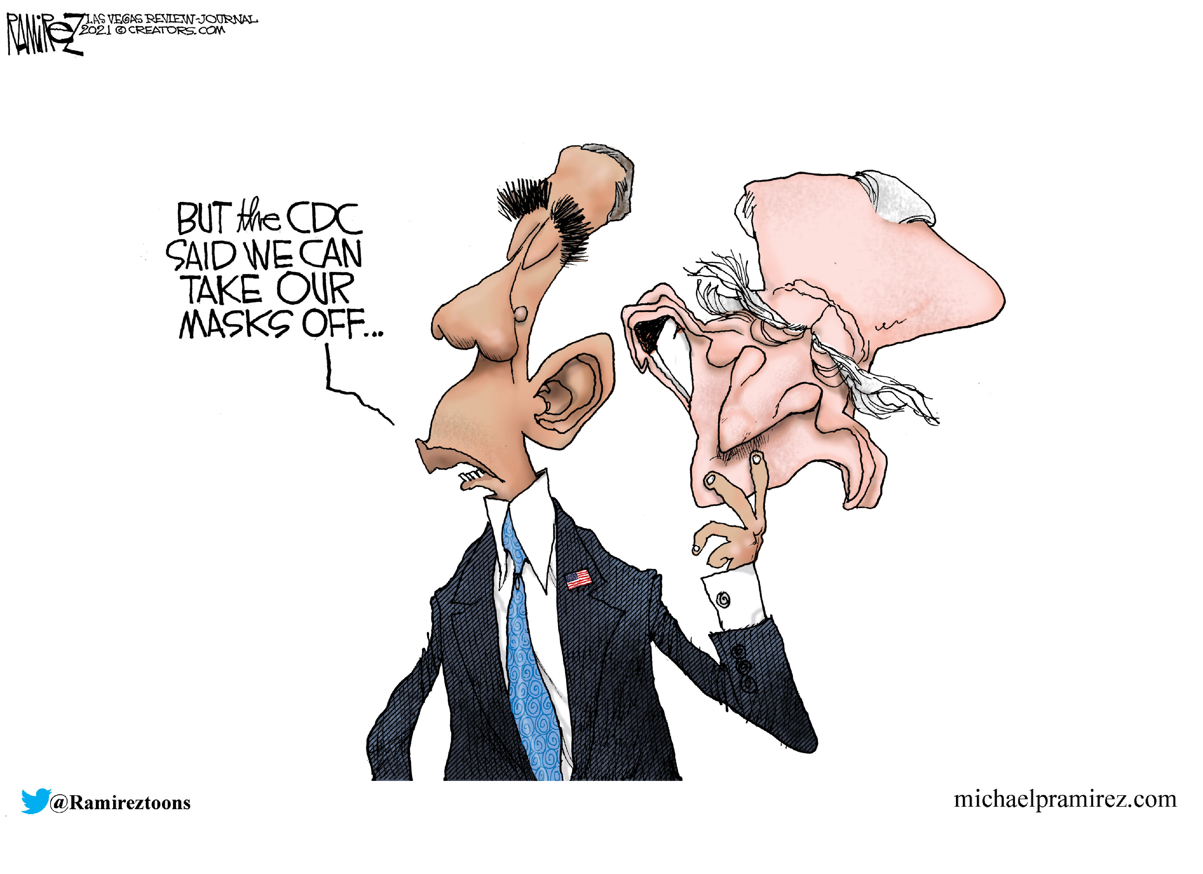 Political Cartoon U.S. biden obama