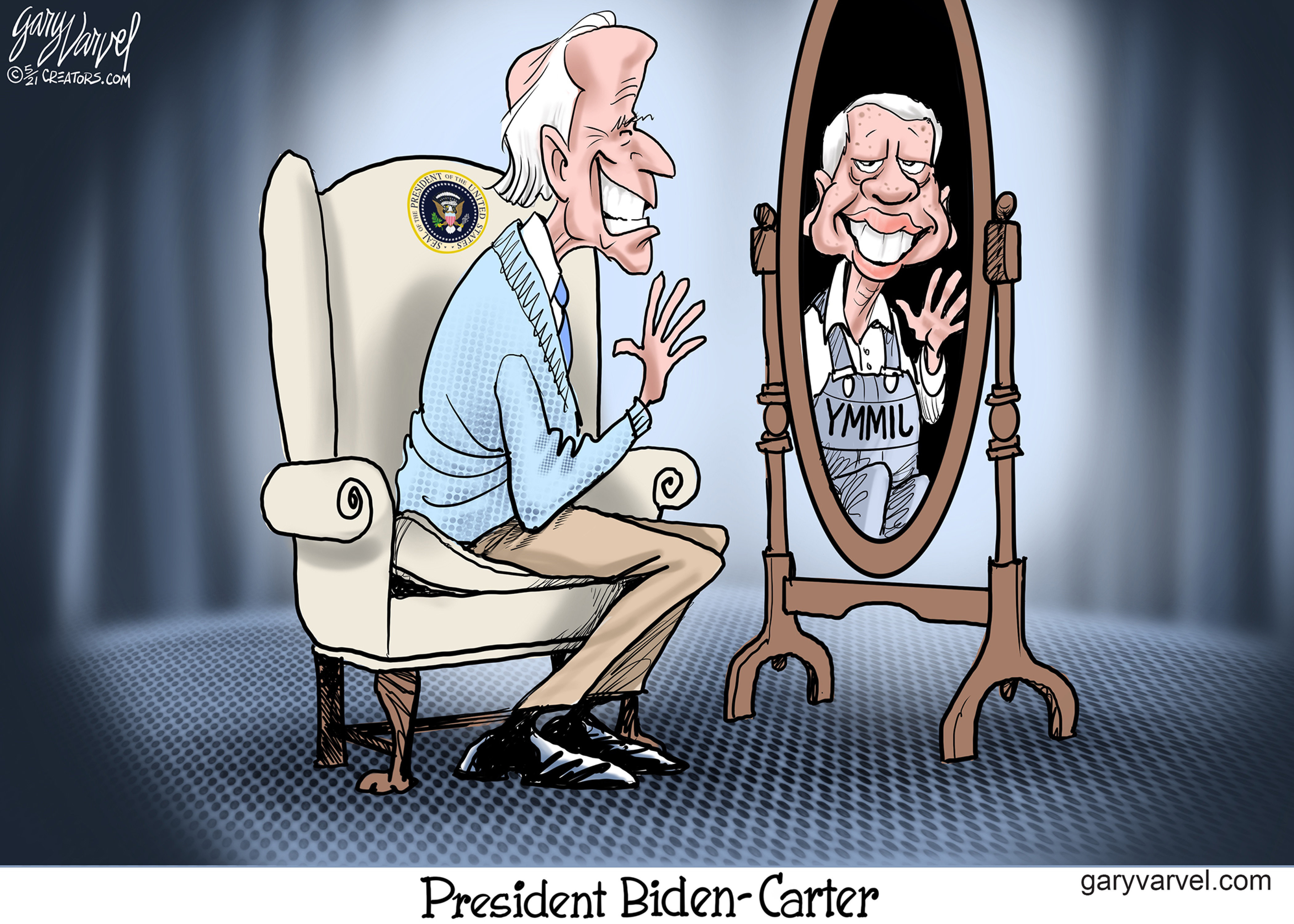 Political Cartoon U.S. biden jimmy carter