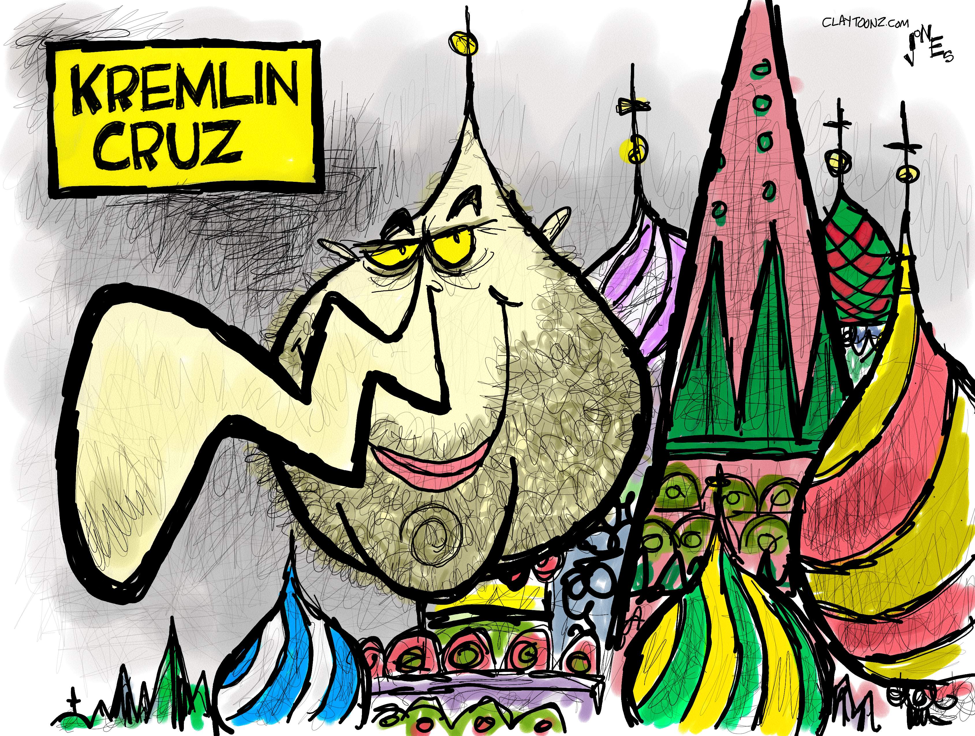 Political Cartoon U.S. ted cruz russia