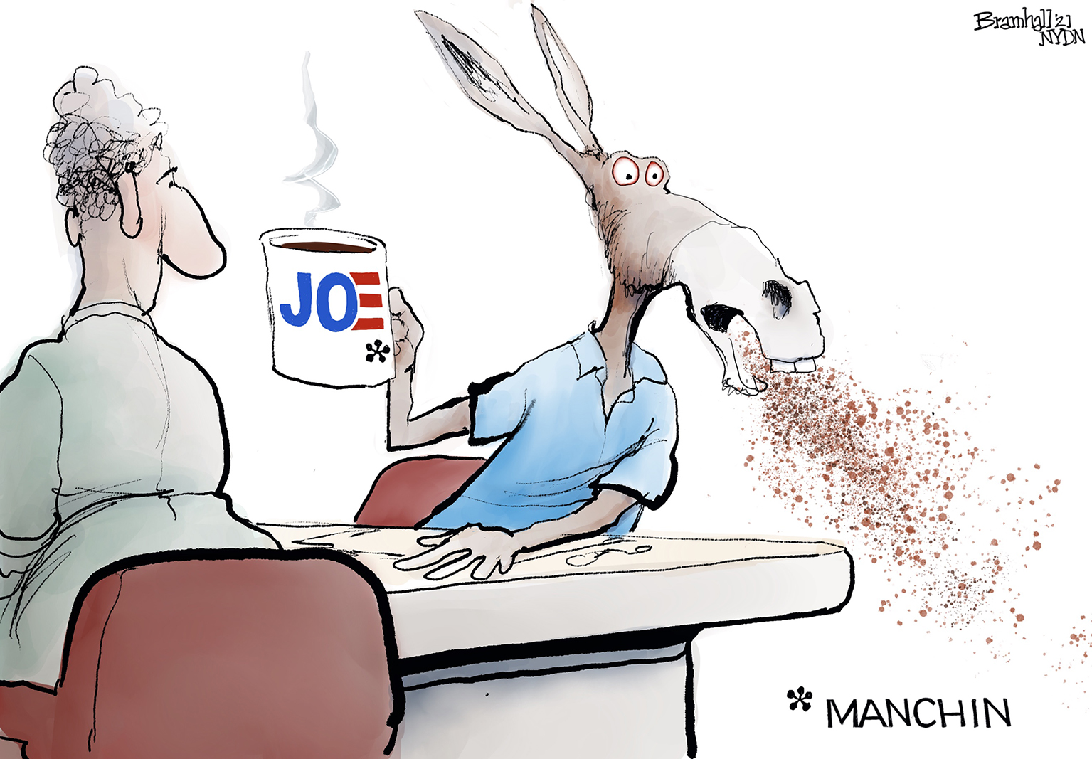 A rough cup of Joe