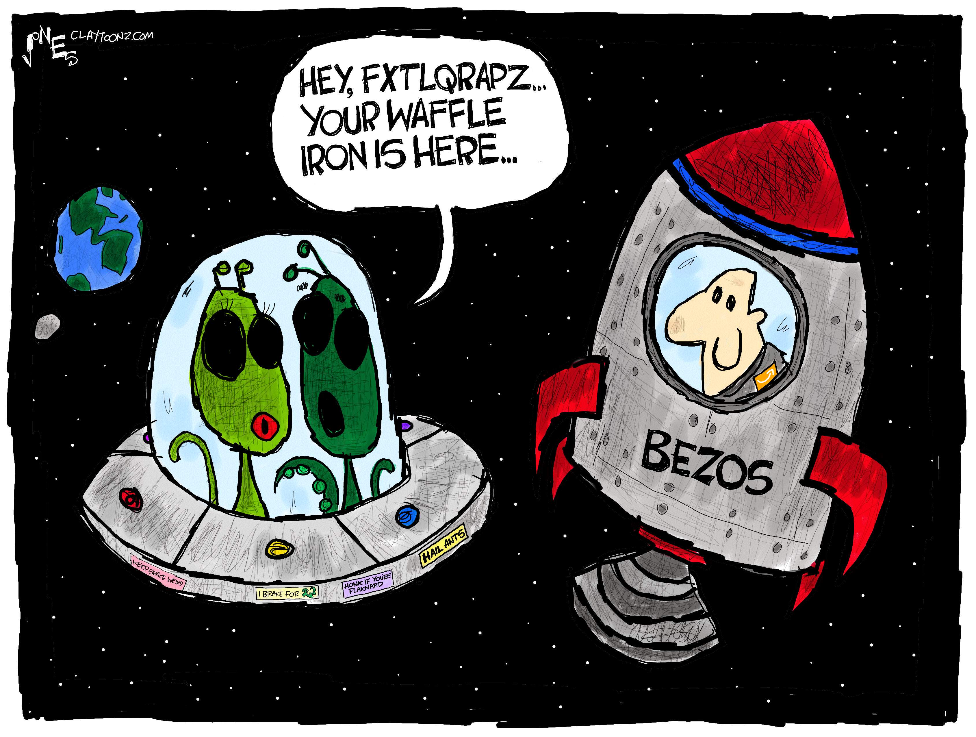 Bezos in space