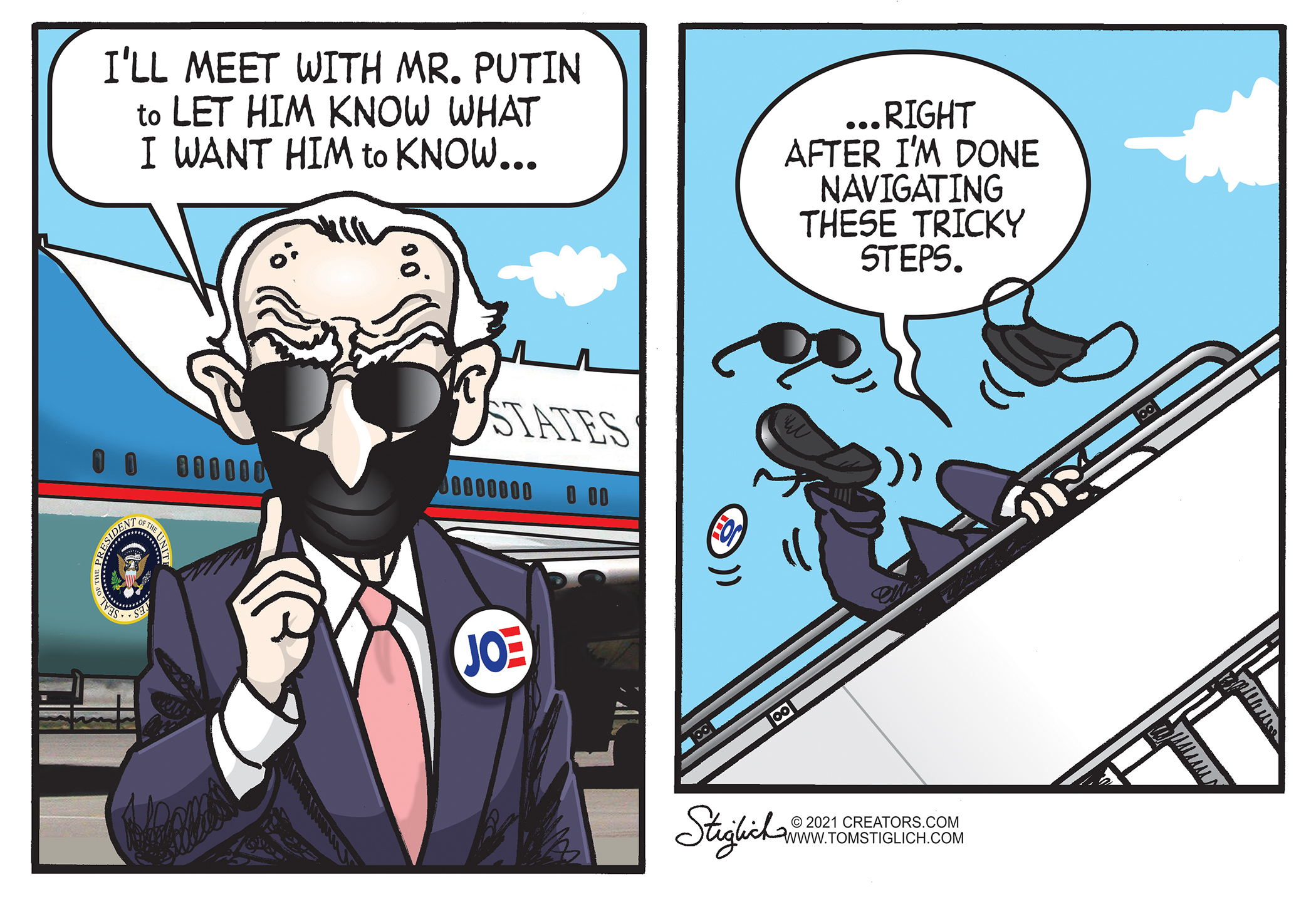 Tough talk for Putin