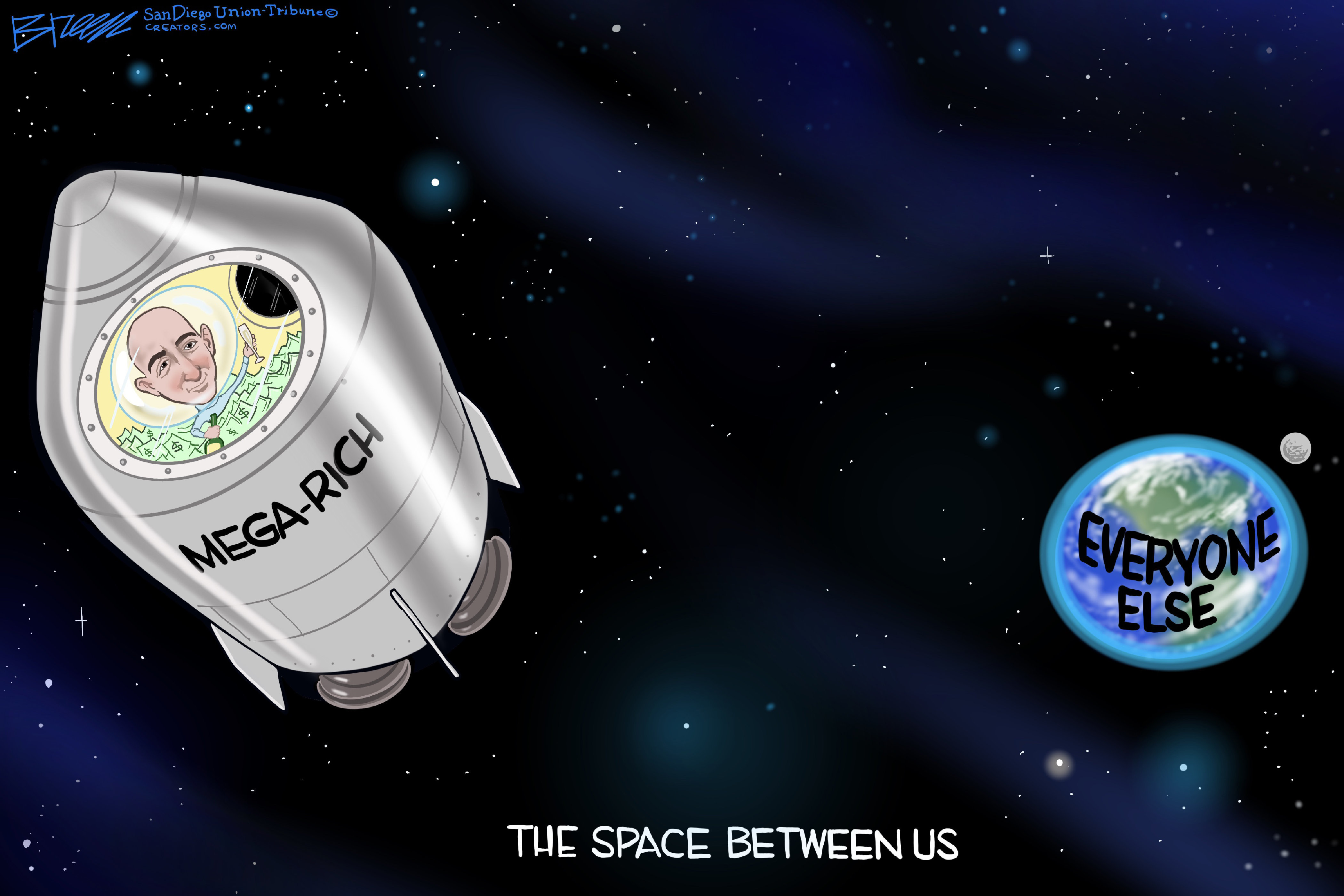 Bezos in space