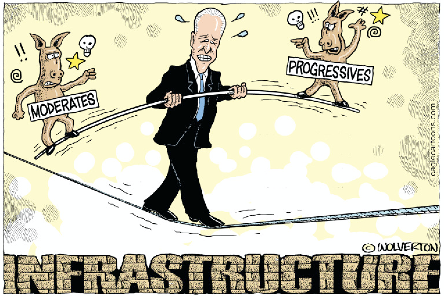 infrastructure tightrope