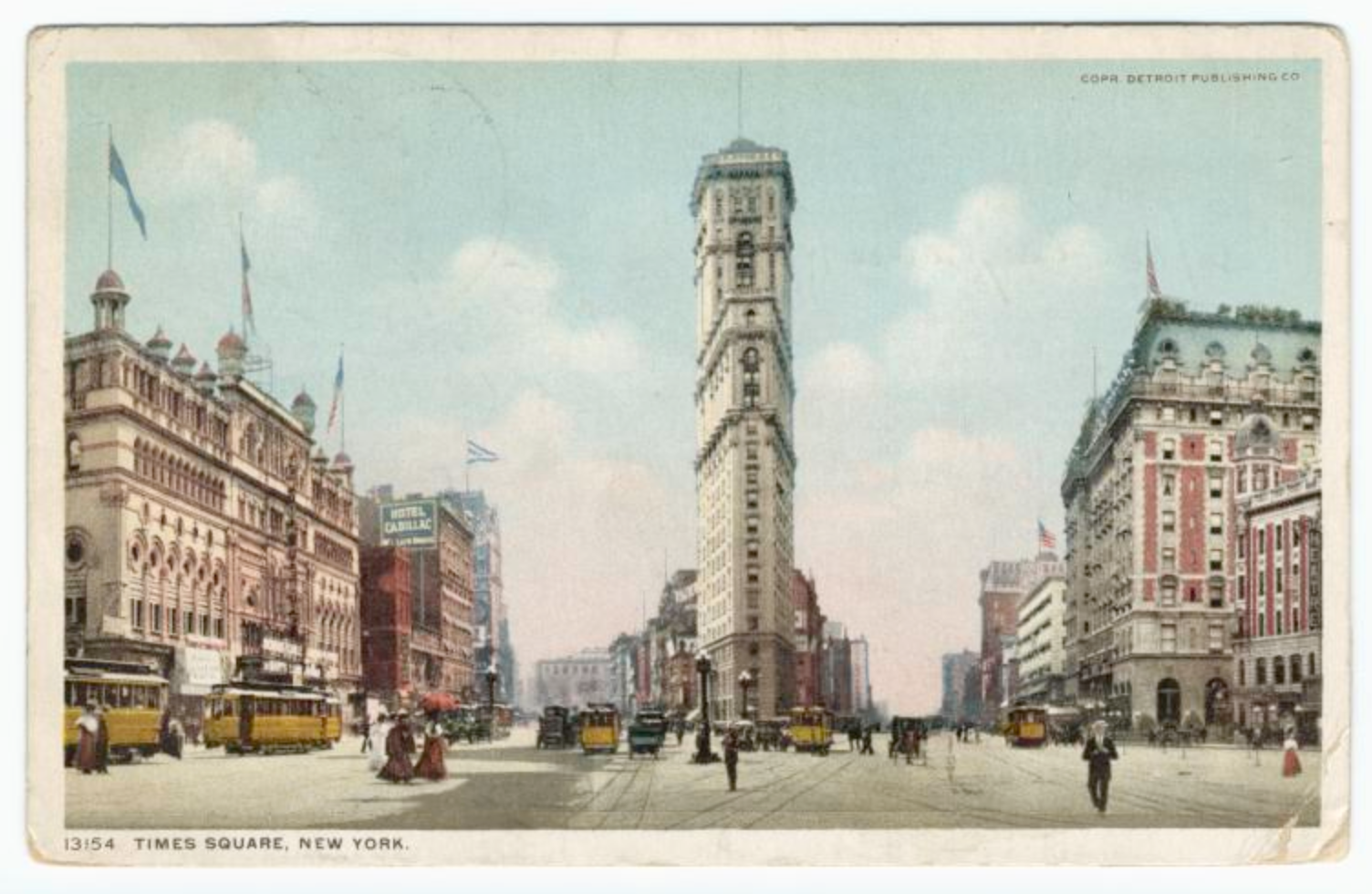 An early illustration of Times Square 